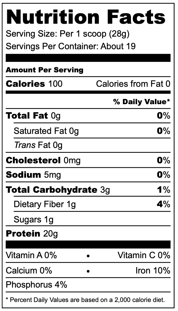 Protein Powder - Apple, Peach