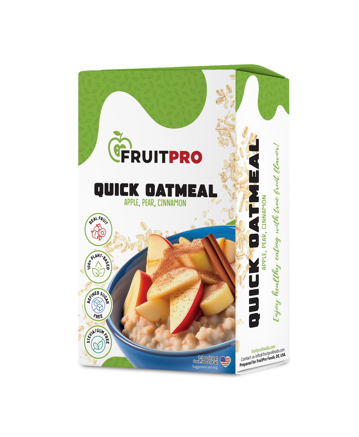 Quick Oatmeal - Apple, Pear, Cinnamon (Box)