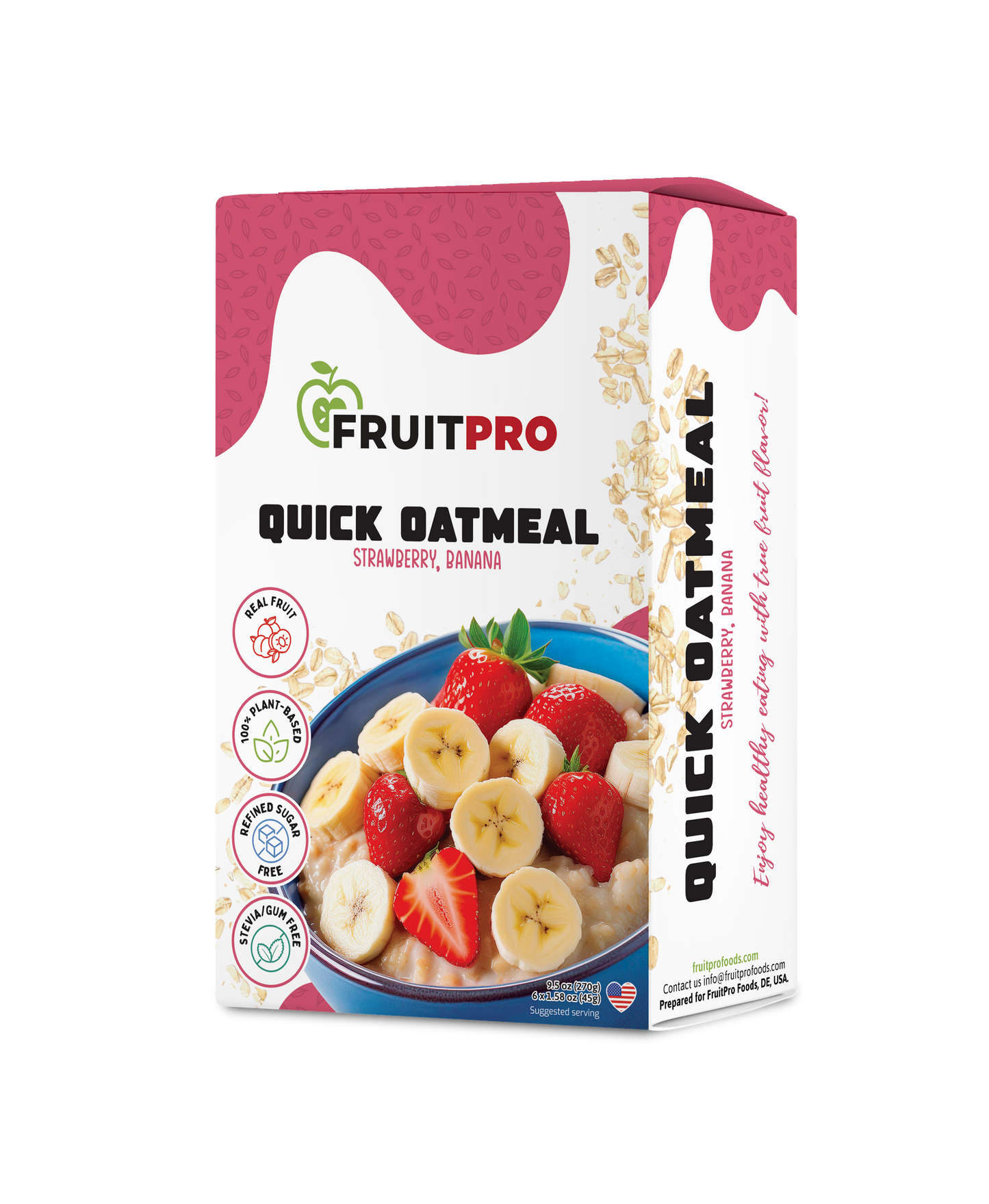 Quick Oatmeal - Strawberry, Banana (Box)