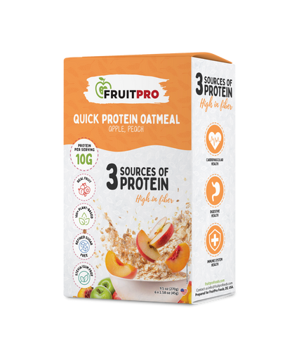 Quick Protein Oatmeal - Apple, Peach (Box)