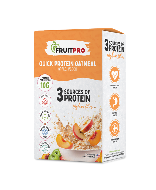 Quick Protein Oatmeal - Apple, Peach (Box)