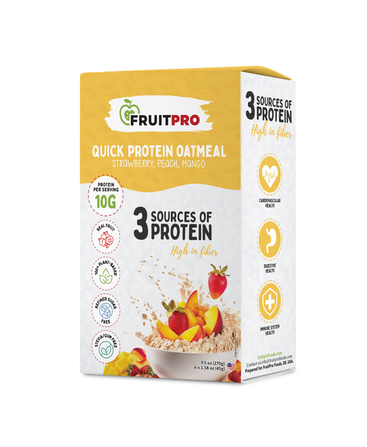 Quick Protein Oatmeal - Strawberry, Peach, Mango (Box)