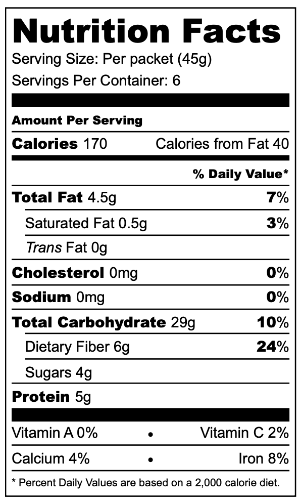 Quick Oatmeal - Apple, Peach (Box)