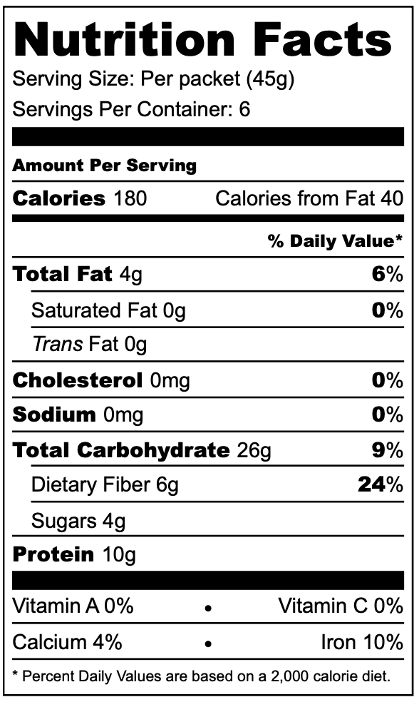 Quick Protein Oatmeal - Apple, Pear, Cinnamon (Box)