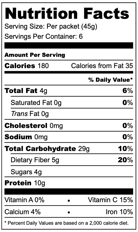 Quick Protein Oatmeal - Strawberry, Peach, Mango (Box)