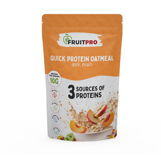 Quick Protein Oatmeal - Apple, Peach