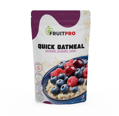 Quick Oatmeal - Raspberry, Blueberry, Cherry